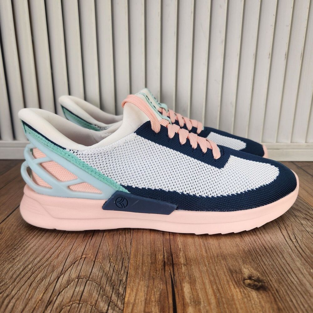 Kizik Athens Bahama Hands Free Sneakers Womens Sz 7.5 Knit Slip On Comfort Shoes